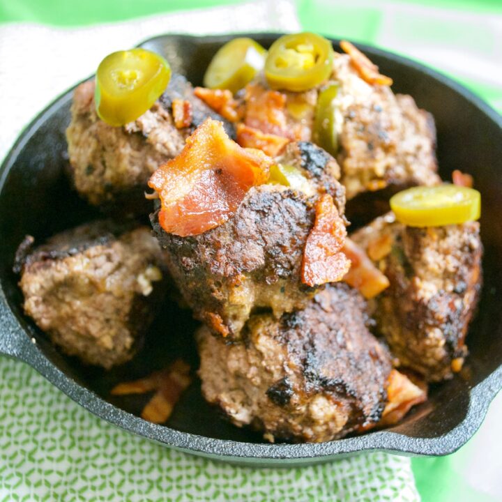 jalapeno popper meatballs with bacon