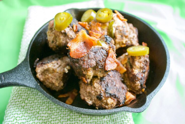 jalapeno popper meatballs with bacon