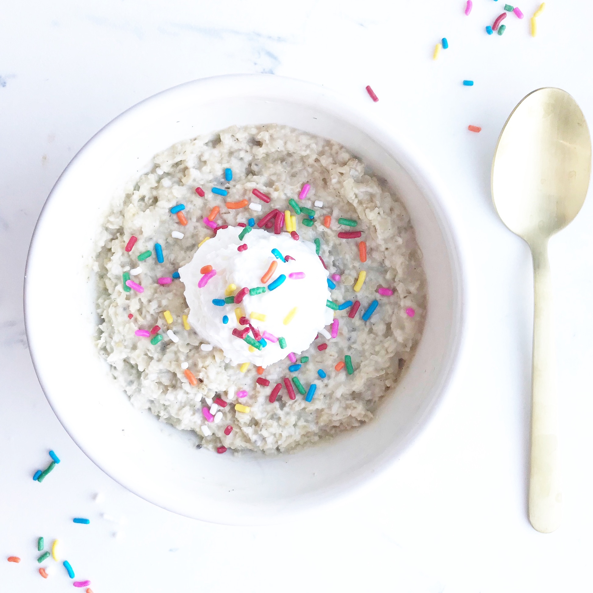 cake batter protein oatmeal