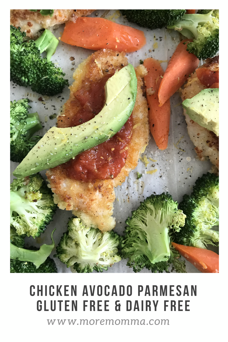 Chicken Avocado Parmesan: Gluten & Dairy Free! - More Momma!