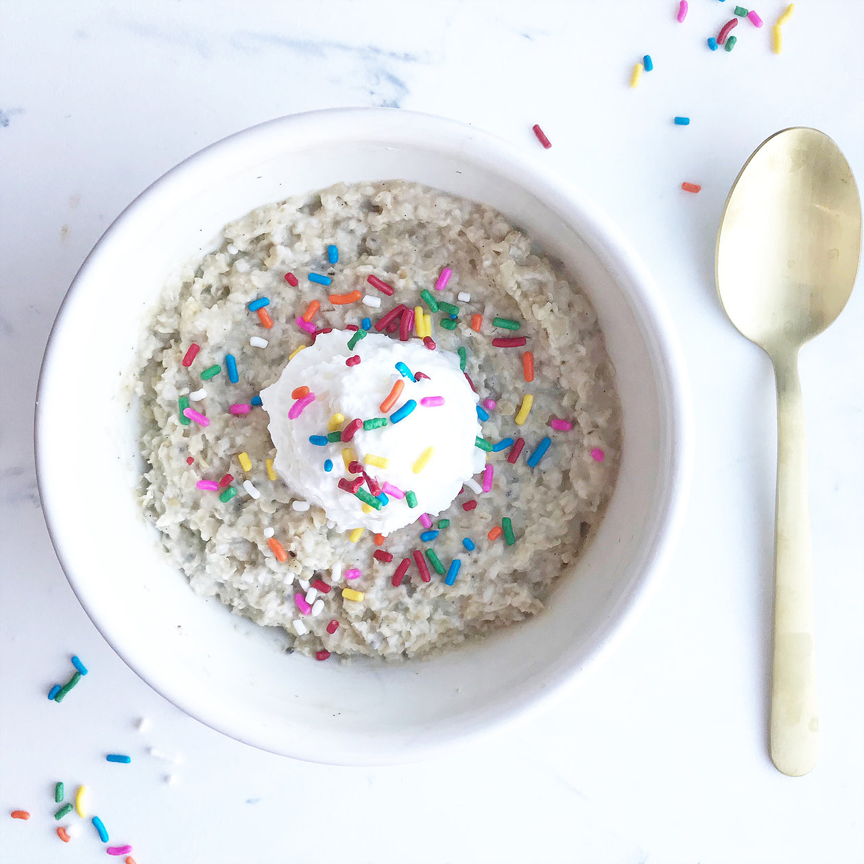 Cake Batter Protein Packed Oatmeal More Momma!