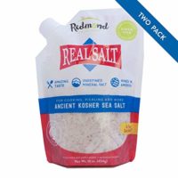 Redmond Real Sea Salt - Natural Unrefined Organic Gluten Free Kosher, 16 Ounce Pouch (2 Pack)