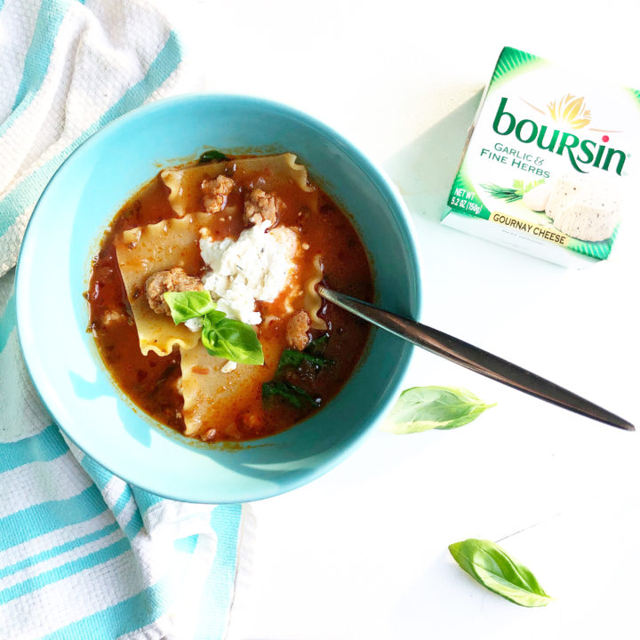 Easy Lasagna Soup