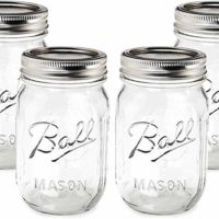 Ball Mason Jar-16 oz. Clear Glass Heritage Series - Set of 4