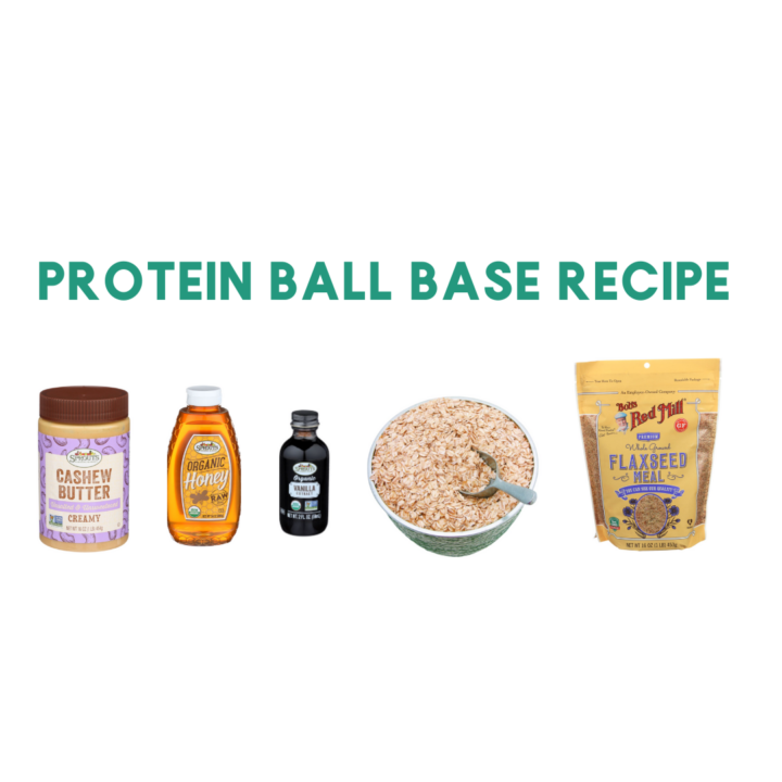 ingredients to make protein balls