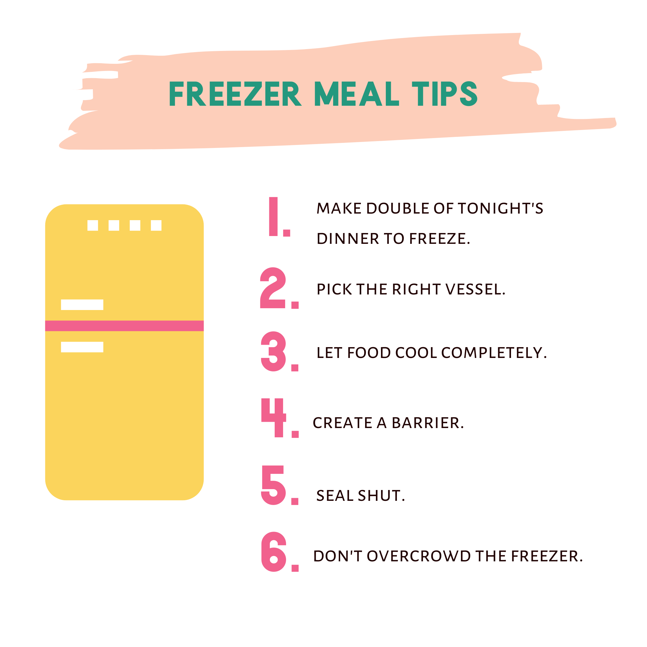Freezer Meal Tips