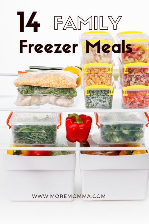 14 Family Freezer Meals featured on More Momma!