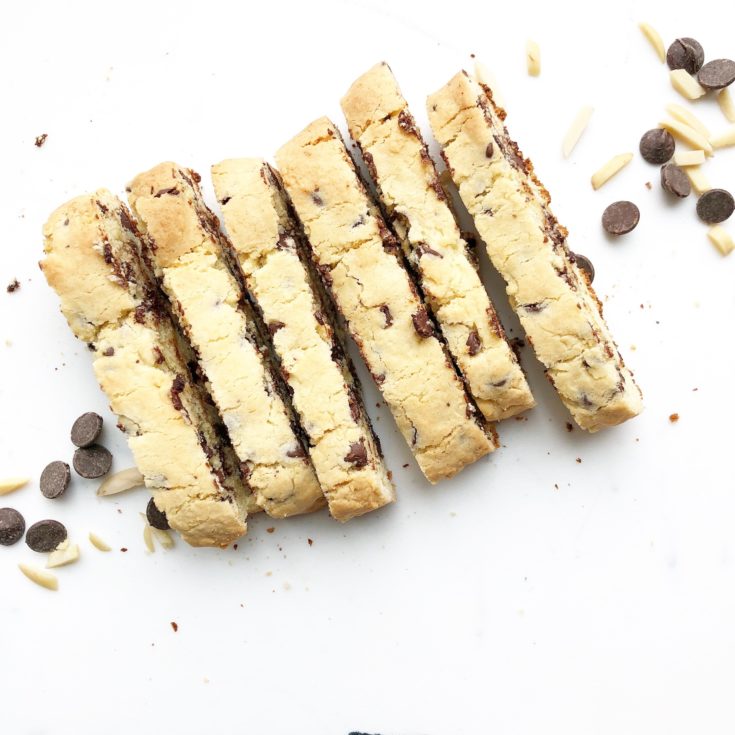 chocolate almond biscotti