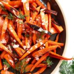 Roasted Carrots With Shallot Cream Sauce
