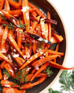 Roasted Carrots With Shallot Cream Sauce