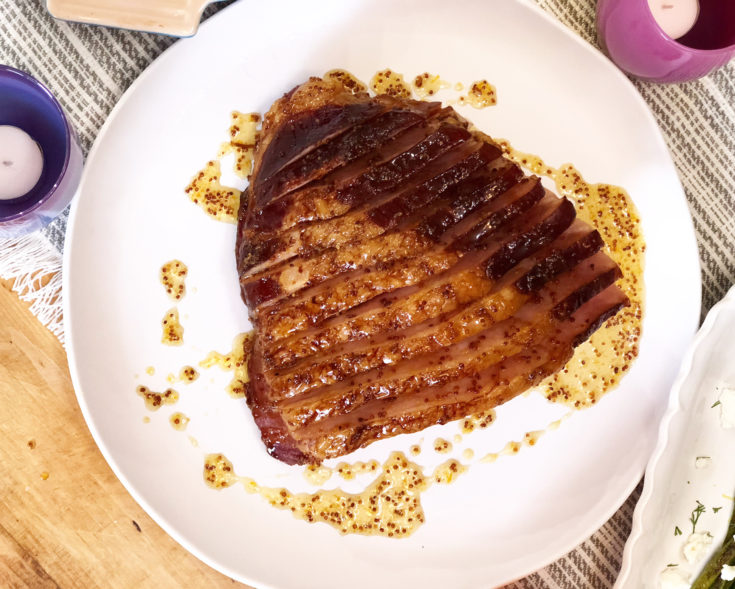 Honey Mustard Orange Glazed Ham