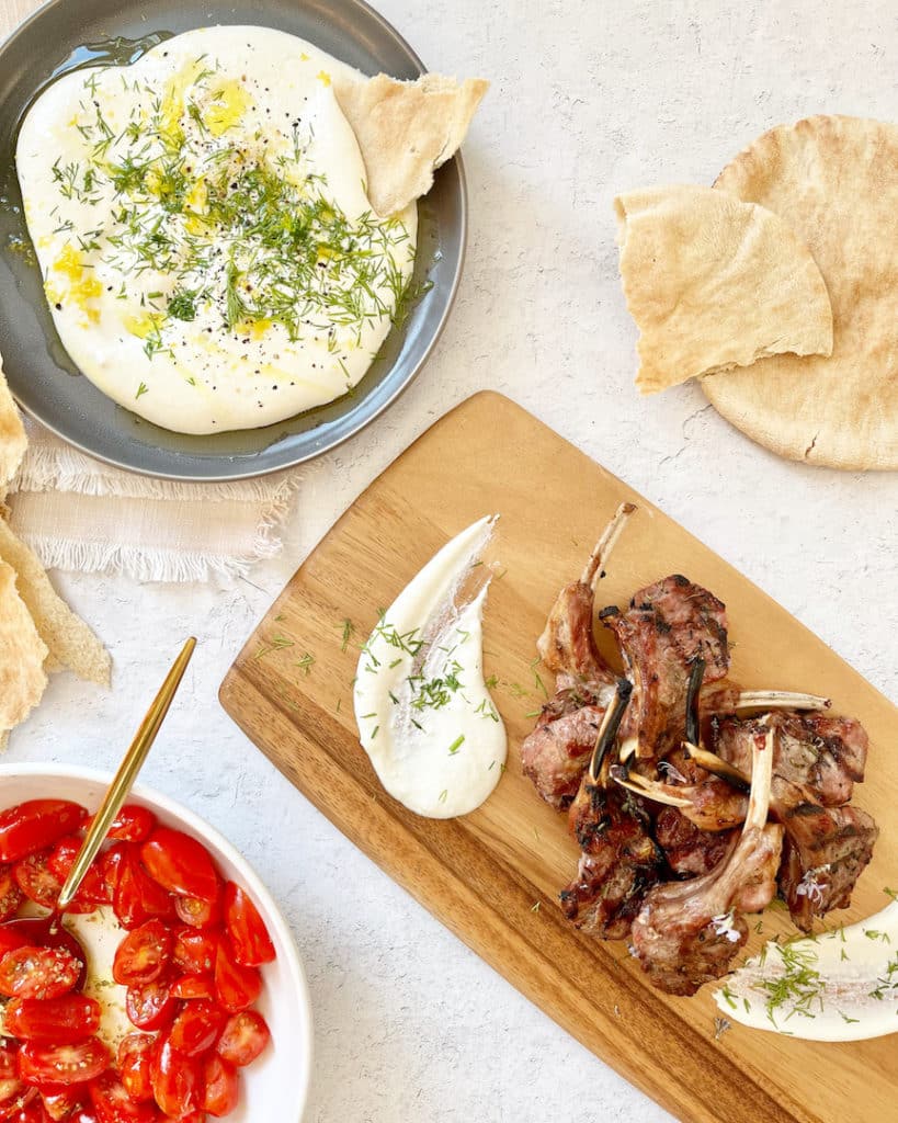 Lamb Lollipops With Lemon Whipped Feta