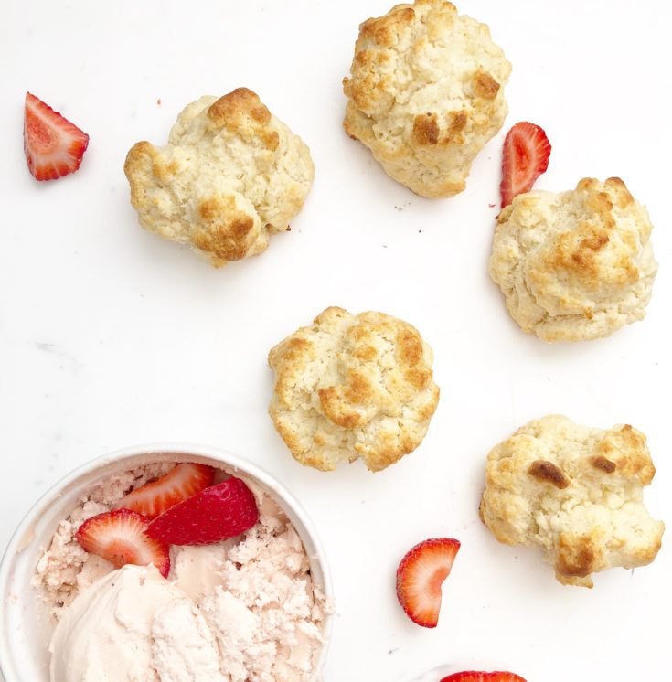 buttermilk biscuits with strawberry butter