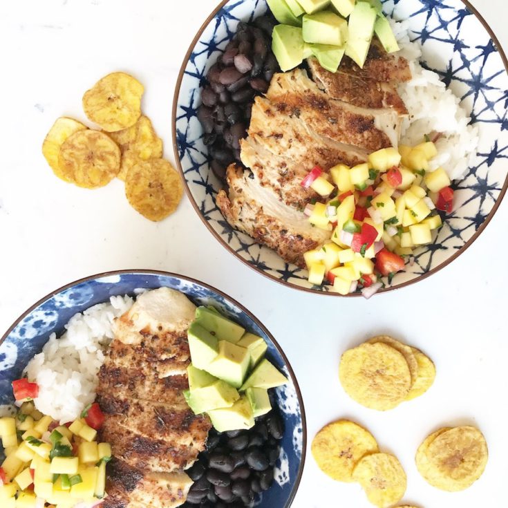 Chicken Caribbean Bowls