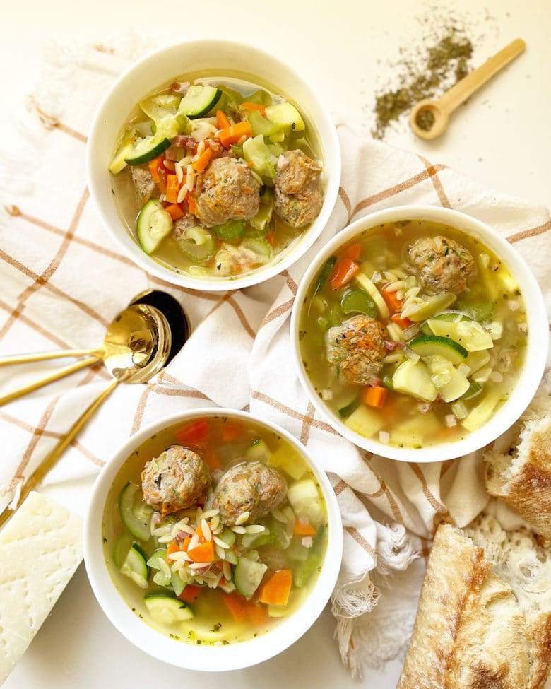 Easy Italian Wedding Soup With Turkey Meatballs – More Momma!