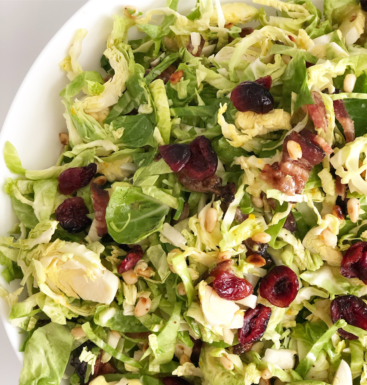 shaved brussel sprouts salad