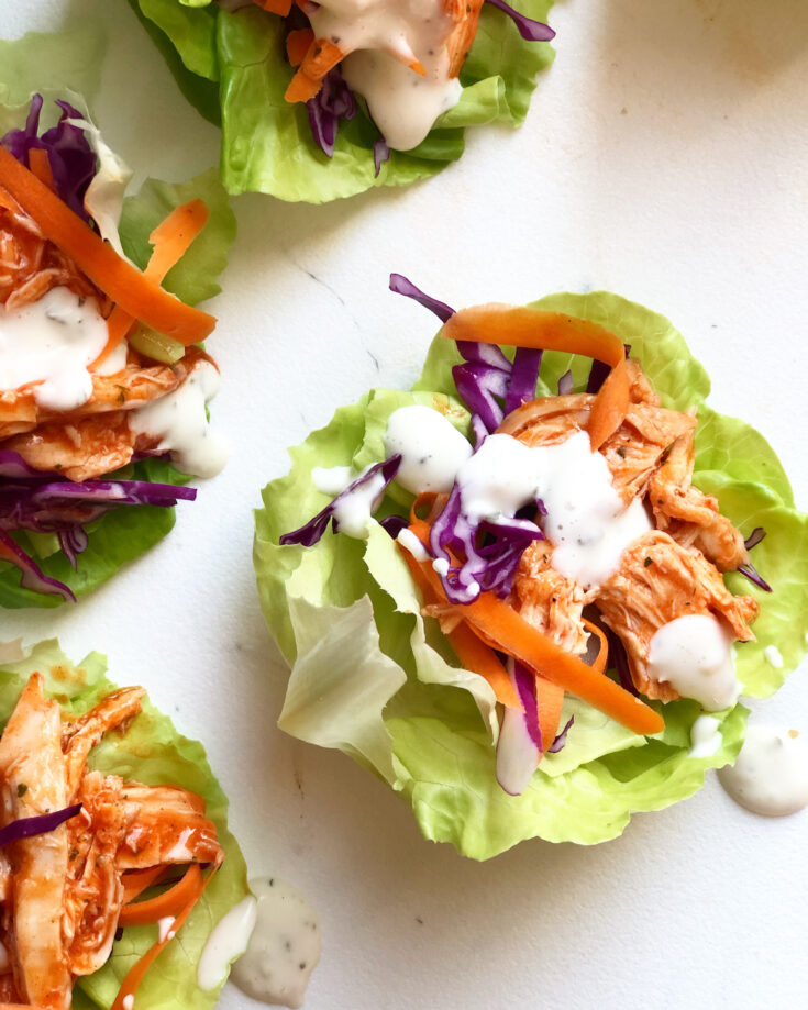 Buffalo Chicken Lettuce Wraps