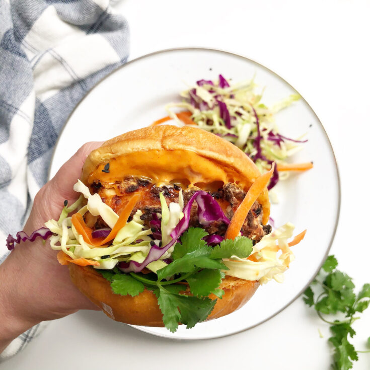 Air Fryer Korean Fried Chicken Sandwich