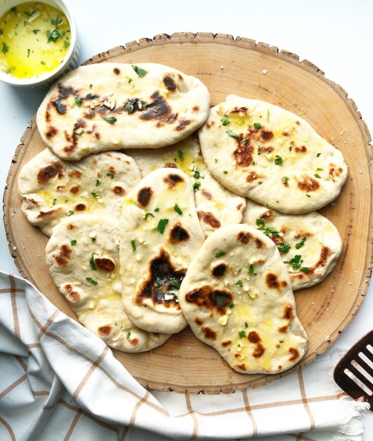 homemade naan bread