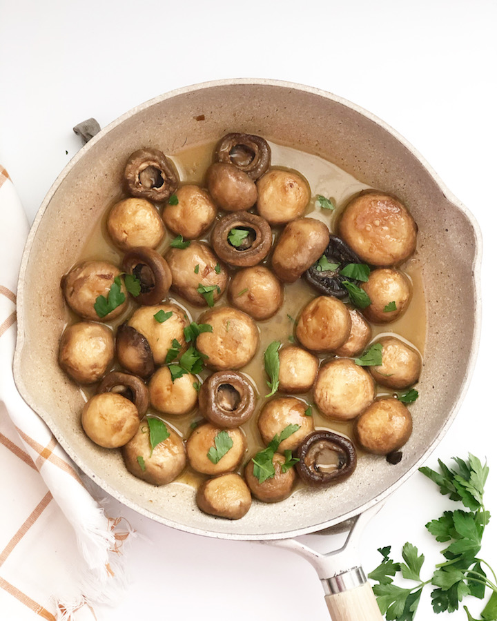 Steakhouse Mushrooms in a pan