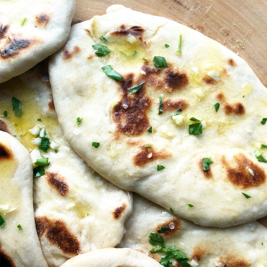 homemade naan bread recipe