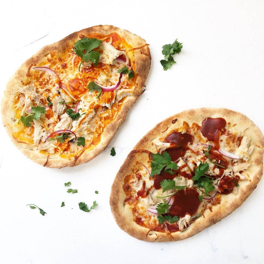 naan bread pizzas 