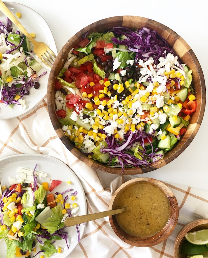 Mexican Salad With Honey Lime Vinaigrette