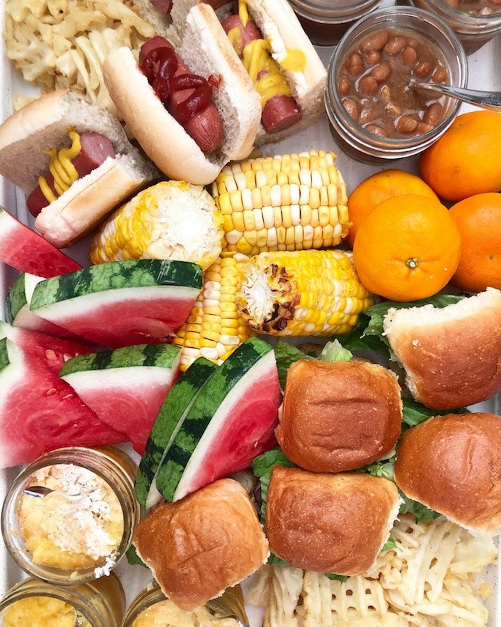 Kids Grill Out Food Board