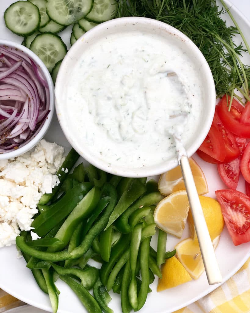 Chicken Pita With Tzatziki