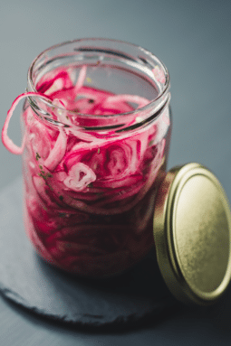 Refrigerator Pickled Red Onions