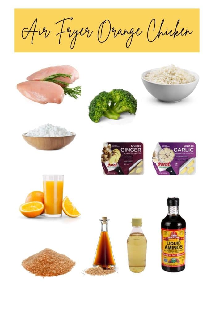 air fryer orange chicken ingredients