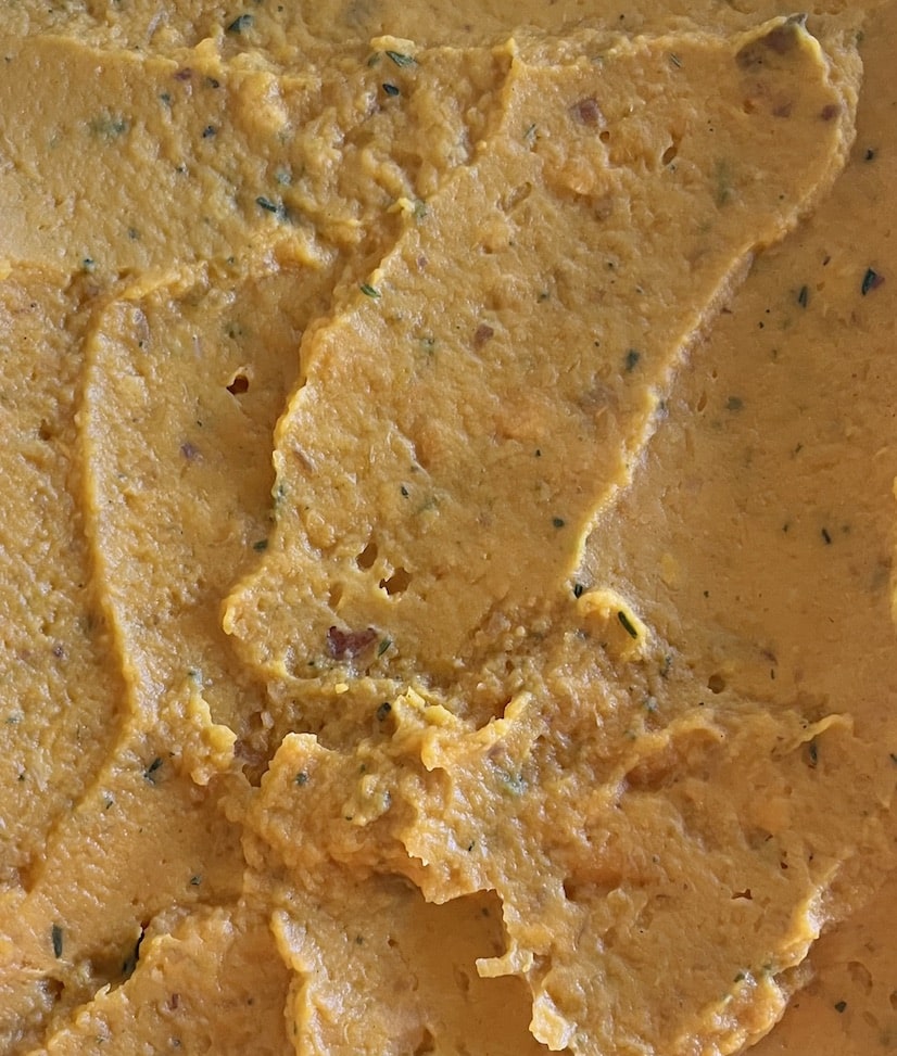 herbed mashed sweet potatoes