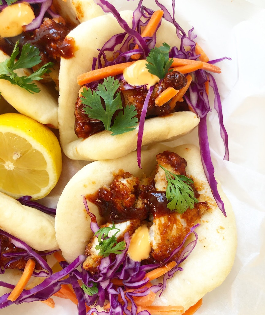 Crispy Chicken Bao Buns With Korean BBQ Sauce - More Momma!