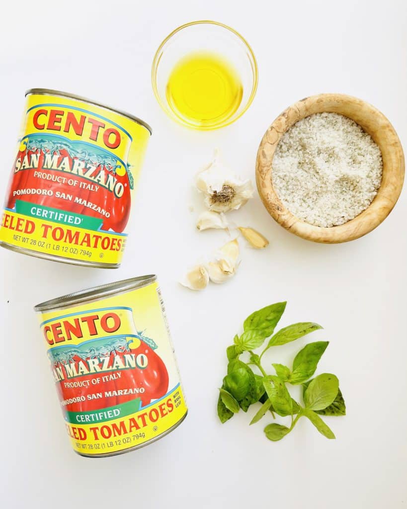 San Marzano Tomato Sauce Ingredients