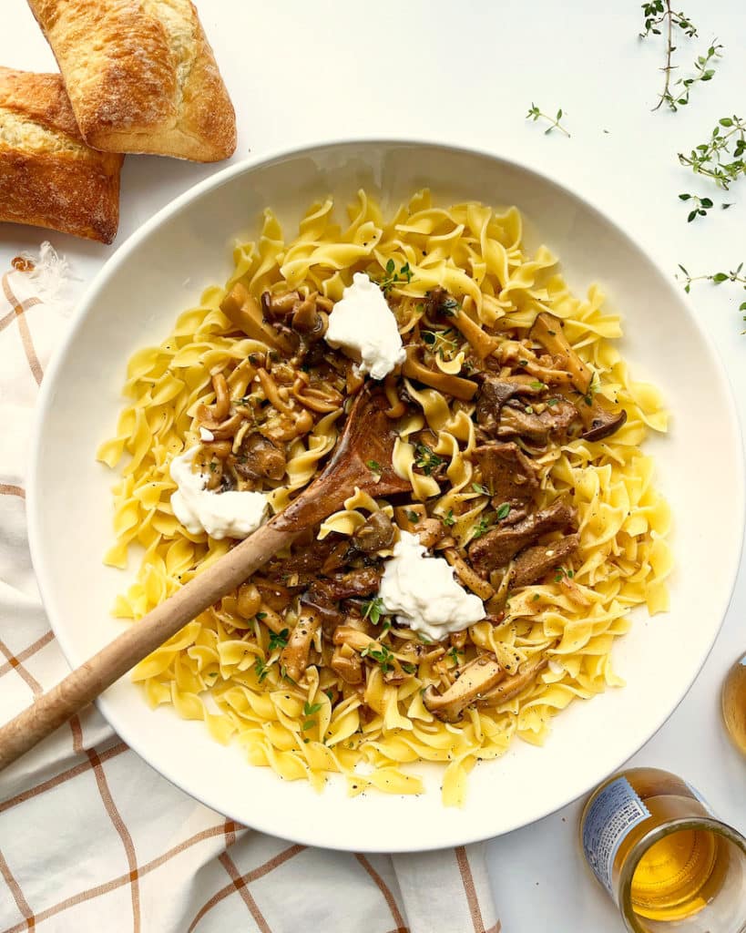 gluten free beef stroganoff