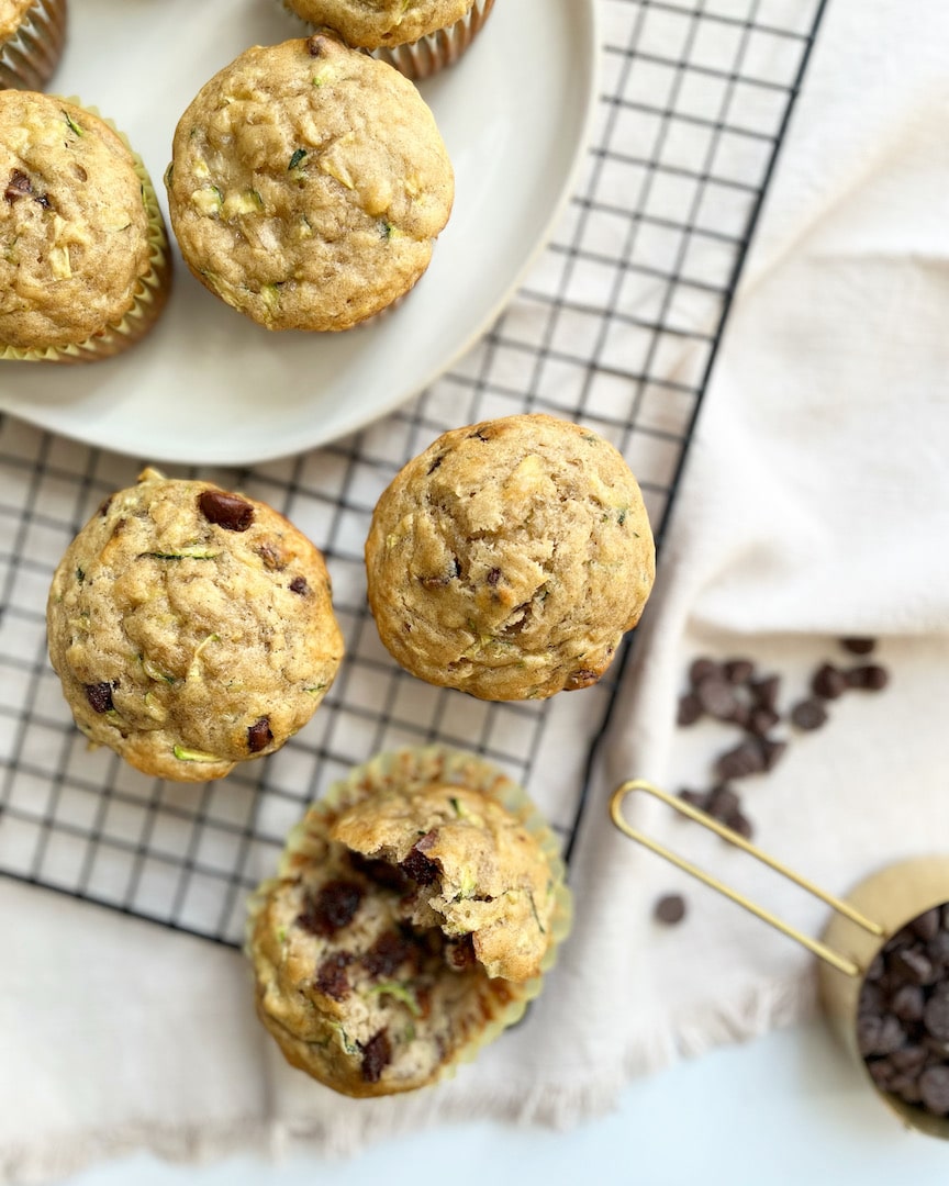 Protein Zucchini Chocolate Chip Muffins More Momma!