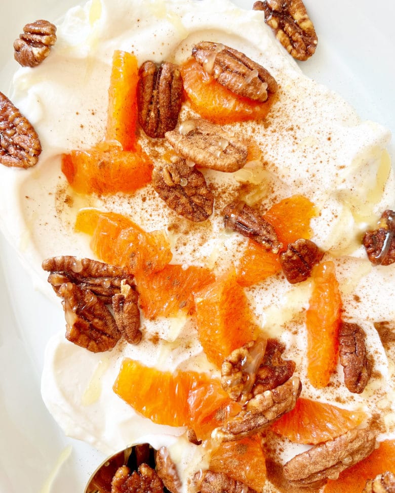 5 Minute Greek Yogurt Dessert With Orange and Honey More Momma!