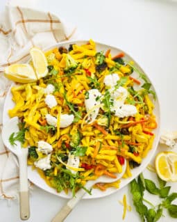 Lemon Pasta Primavera With Browned Butter
