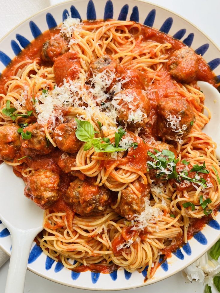 Italian Sausage Meatballs And Spaghetti