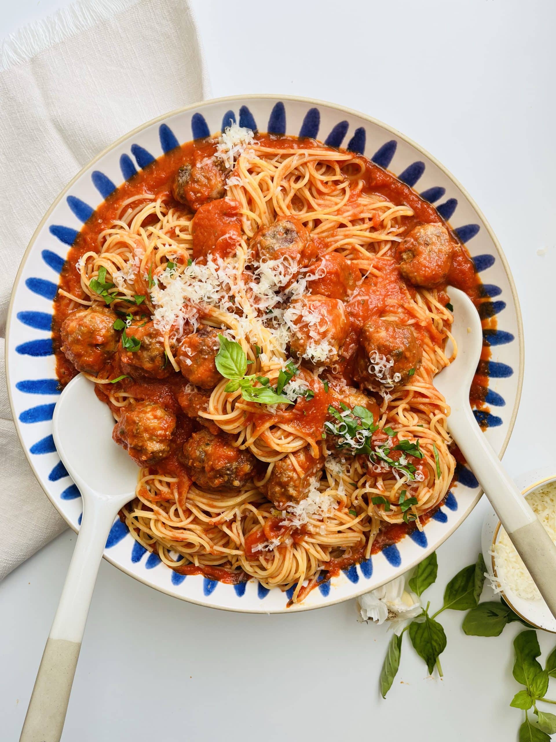 Italian Sausage Meatballs And Spaghetti