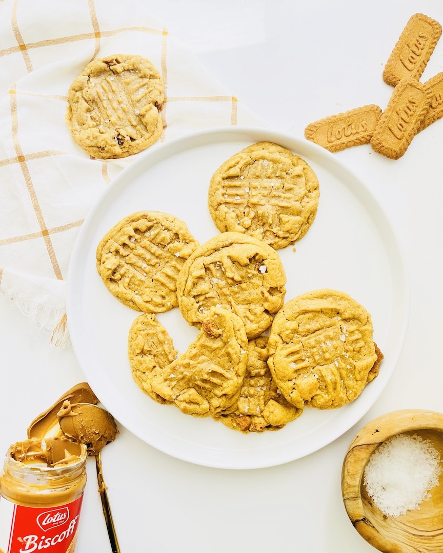 Biscoff Cookie Butter Cookie Recipe With Sea Salt