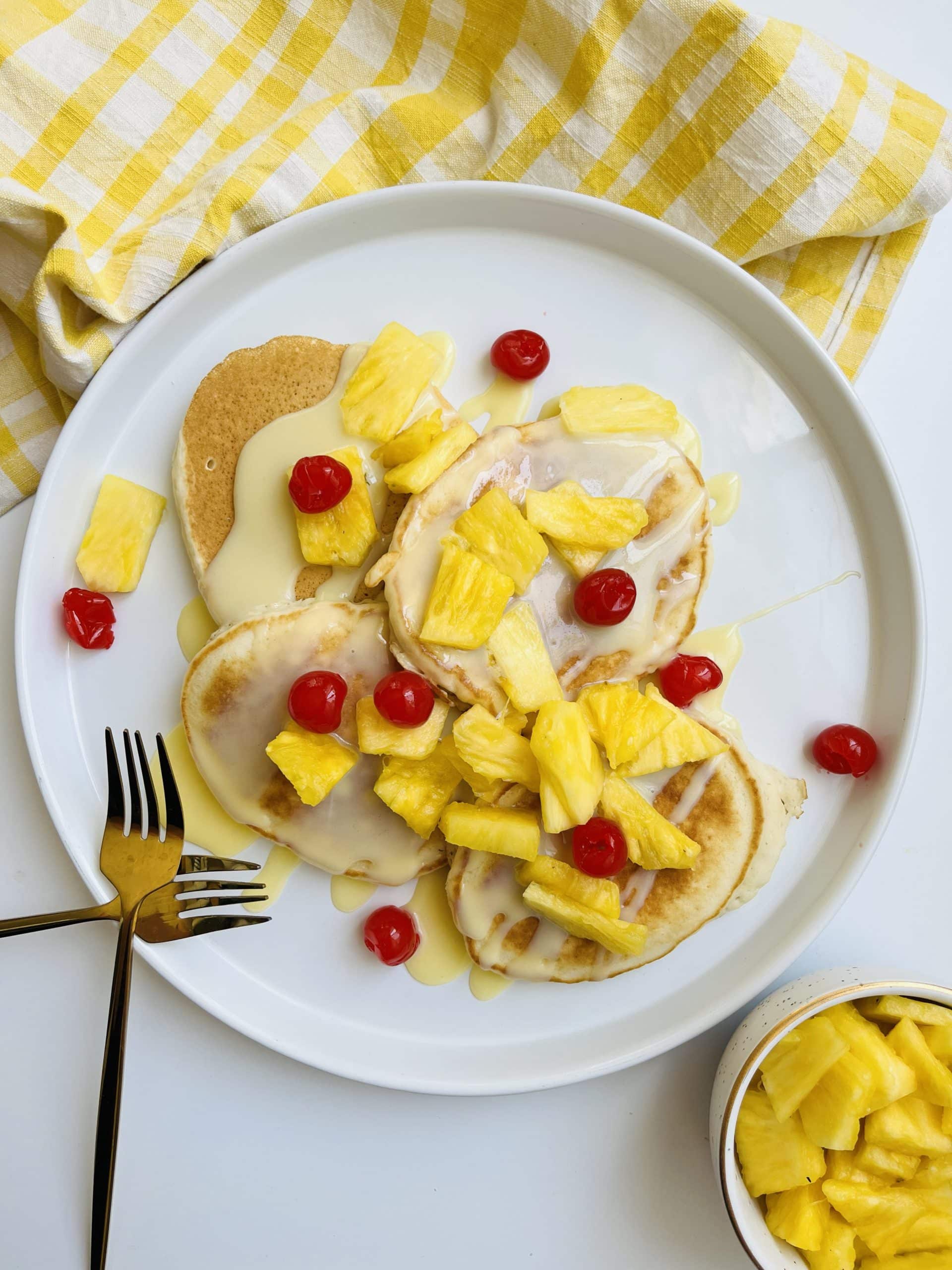 pina colada pancakes