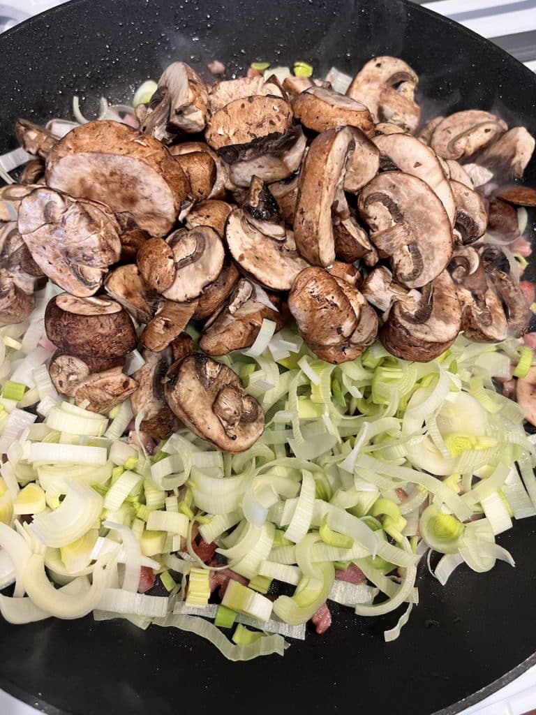 sautéing vegetables 