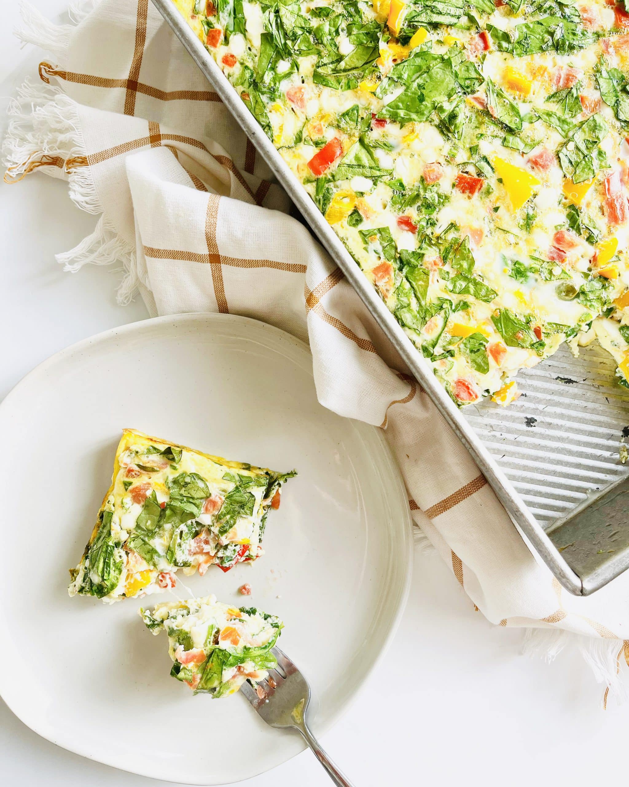 Spinach Tomato Frittata With Vegetables