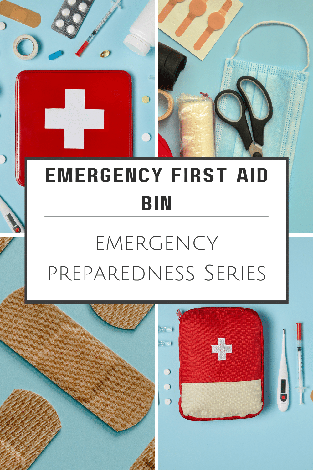 emergency first aid bin