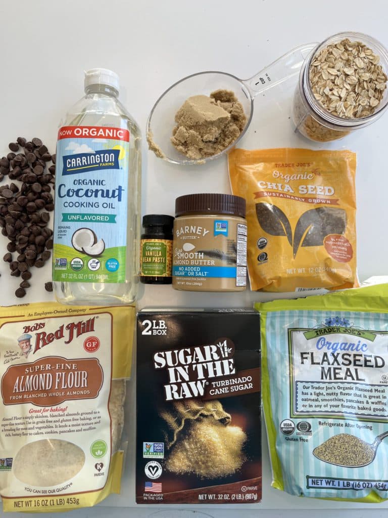 oat flour cookie ingredients