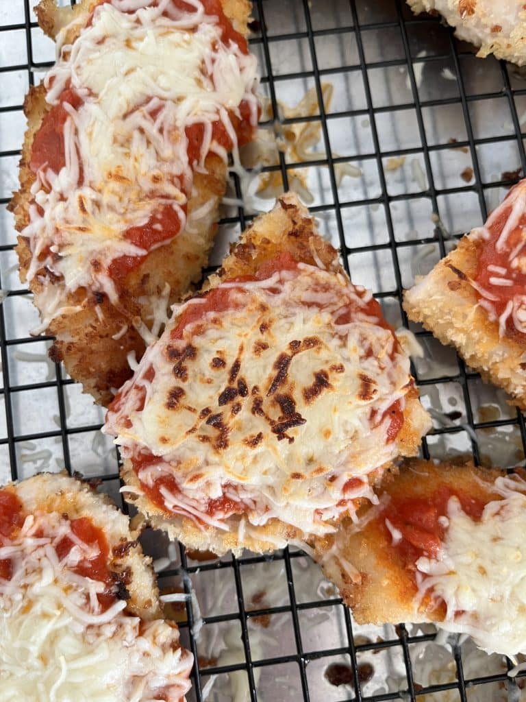 broil the chicken parmesan
